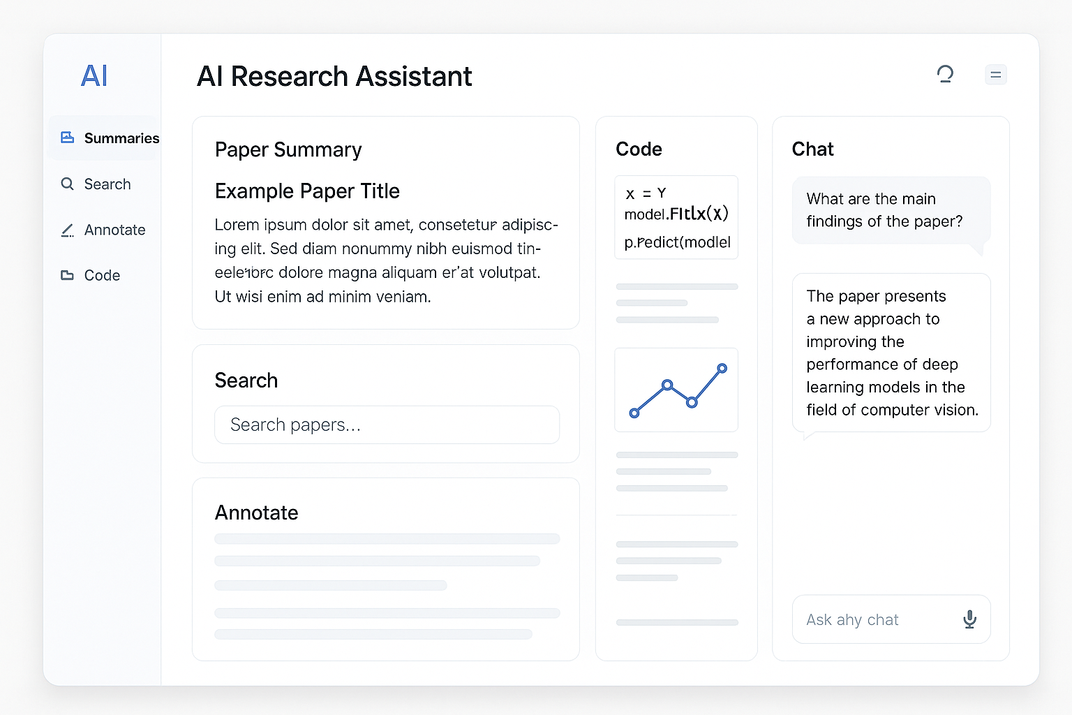 AI Research Assistant Dashboard